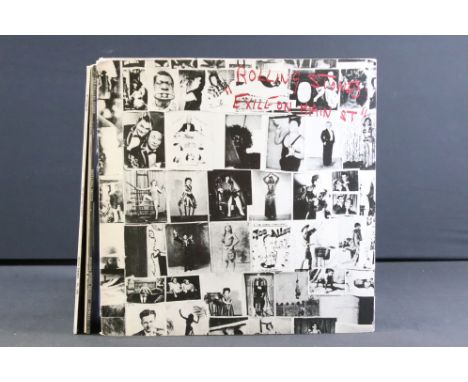 Vinyl - 4 Rolling Stones LPs to include Exile On Main Street (US Pressing COC212900 postcards present and intact), Aftermath 