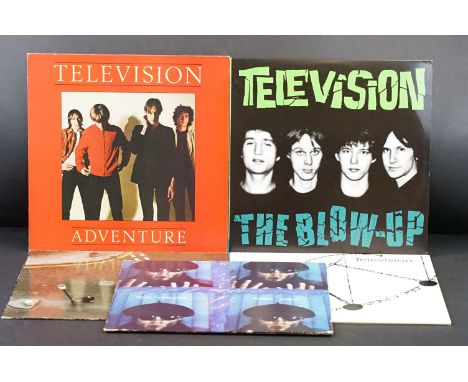 Vinyl - Television &amp; Members, 5 albums to include: The Blow Up (US 2001 double blue vinyl album, ROIR Records RUSLP 8249)