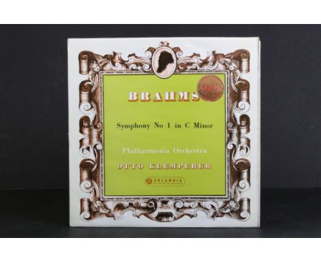 Vinyl - Classical - Otto Klemperer - Brahms Symphony No.1. Original UK ED 1 stereo pressing with silver / green labels on Col