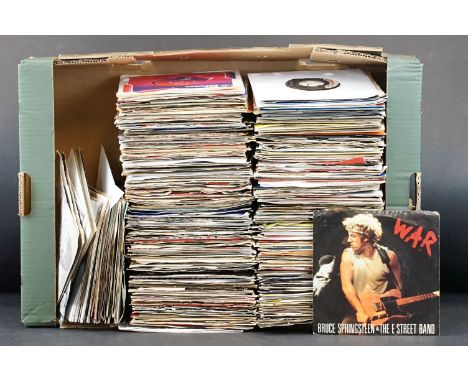 Vinyl - Approx 300 1970s / 1980s Rock, Pop, Soul 7" singles to include Bruce Springsteen, Ringo Starr, James Brown, The Rolli