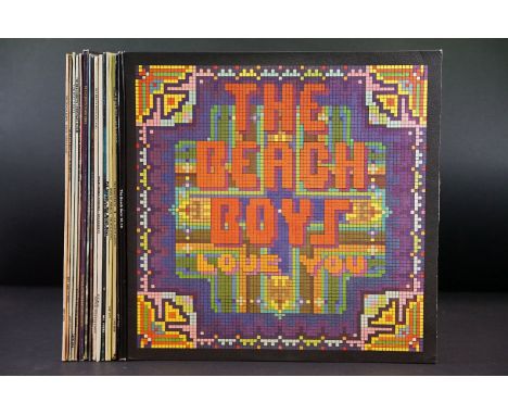 Vinyl - 17 Beach Boys LPs spanning their career including Love You, 20/20, LA (Light Album), Pet Sounds, Wild Honey/Friends, 