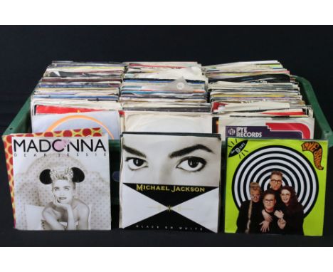 Vinyl - Over 300 Rock, Pop, Soul, Dance 7" singles to include Madonna, Stevie Wonder, Michael Jackson, B-52s, KLF, REM, The D