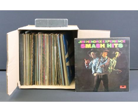 Vinyl - Over 70 LPs spanning genres and decades to include Jimi Hendrix Experience, Kraftwerk, The Jacksons, Rolling Stones, 