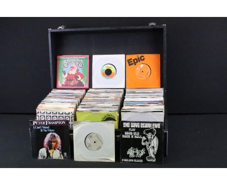 Vinyl - Over 300 mainly 1970s &amp; 1980s rock, pop, soul singles featuring some demos / promos to include The Doors, Gene Pi