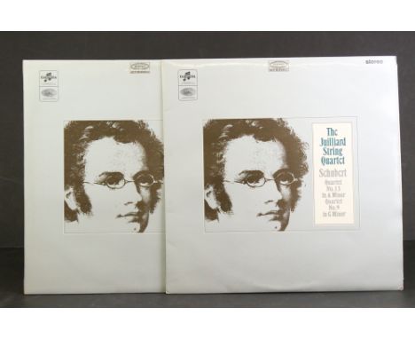 Vinyl - Classical - Juilliard String Quartet - Schubert Quartets. 2 Original UK ED 1 stereo pressing copies, both semi circle