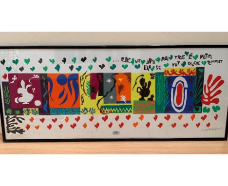 A lithograph after Henri Matisse, One Thousand and One Nights, 20' x 47'