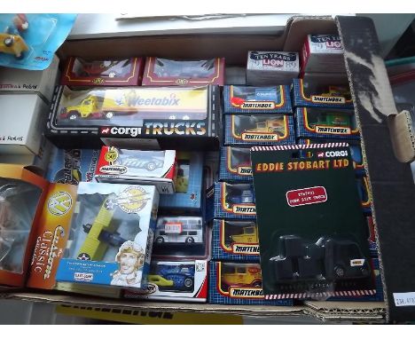 Approximately 30 die-cast model motor vehicles, Matchbox, Corgi, Tonka, Days Gone and other, and a boxed Blackfoot Team Racin