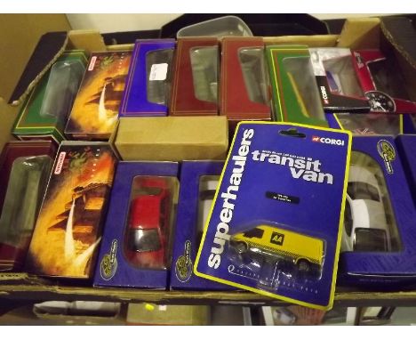 Approximately 22 die-cast model motor vehicles comprising Corgi, Saico, Matchbox Models of Yesteryear and similar, all mint, 
