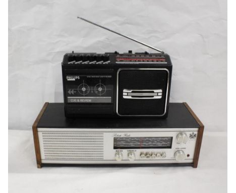 Roberts radio &amp; Phillips radio cassette recorder. (2) 