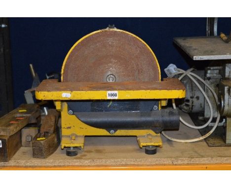 A PERFORM 12' BENCH DISC SANDER OF CAST IRON CONSTRUCTION, model No CCDS12