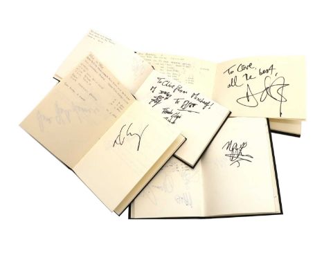 A collection of autograph albums including BACKSTREET BOYS (ALL 5 SIGNATURES); BLONDIE (CLEM BURKE); BARBARA DICKSON, THE KIN