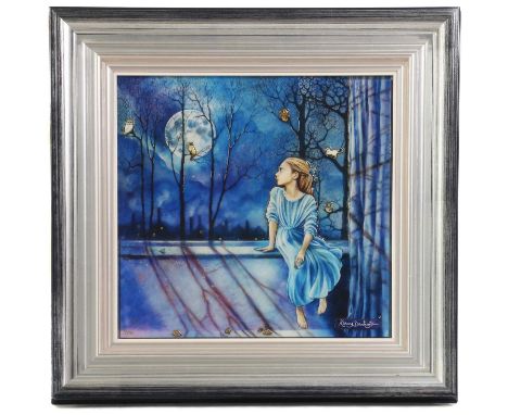 Kerry Darlington (B.1964)'Wendy', limited edition, signed and numbered 91/295,resin print, complete with certificate, framed,