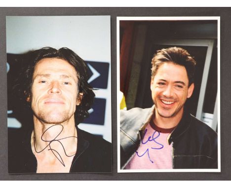 A large collection of signed photographs  taken by the vendor (mainly Male Actors, Directors, etc. comprising 53, including: 