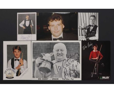 A large collection of signed photographs and flyersincluding approximately 150 examples by musicians,including ELKIE BROOKS (