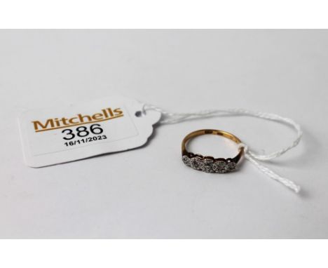 18 ct god and diamond ring
