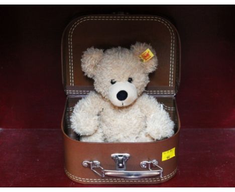 Steiff Flynn bear in case 