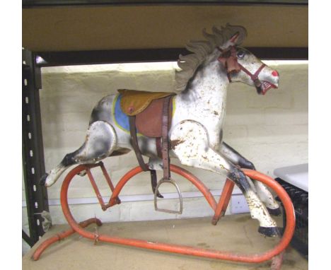 Triang tinplate: rocking horse, child's toy 