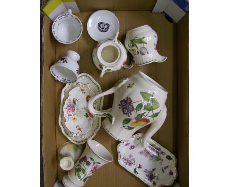 Royal Crown Derby pin dish: Spode victoria vase jug coffee pot ( lid missing) etc 