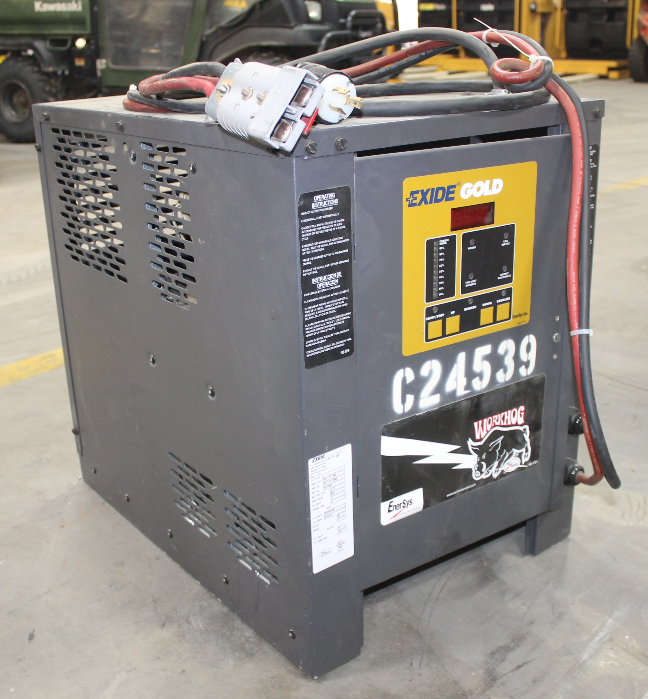 EXIDE GOLD 24V ELECTRIC FORKLIFT BATTERY CHARGER, MODEL WG112680