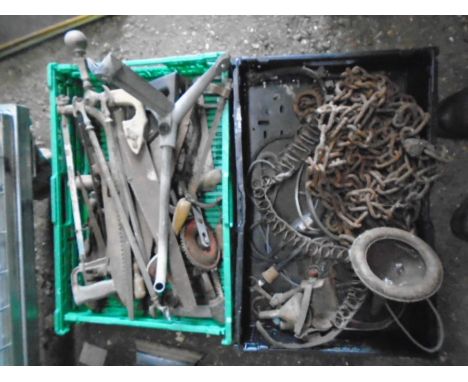 various tools and chains