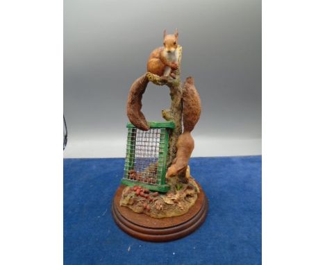 Border Fine Arts 'Autumn Reds', model B0779 - pair of red squirrels