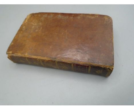 A new and easy introduction to universal geography by Turner Rev and print J Johnson. London 1808 with fold out map, leather 