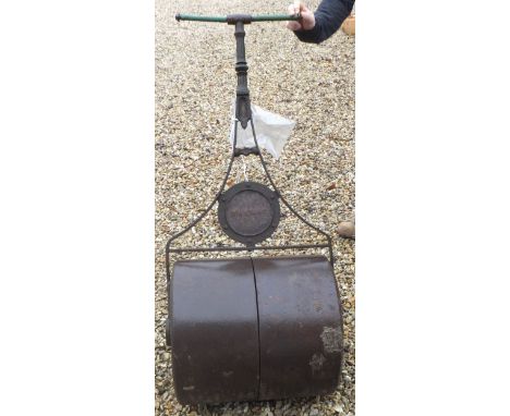 A cast iron garden roller "The Mac" by The Metal Agencies Co Ltd of Bristol