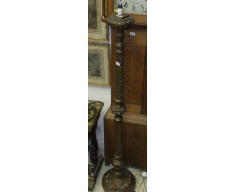 An Italianate gilt standard lamp