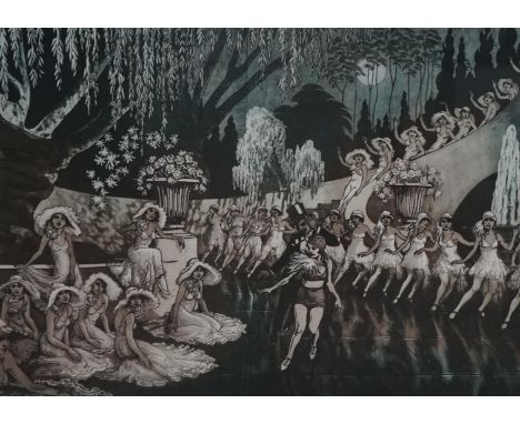 Frank Martin (1921-2005), artist's proof etching with aquatint, 'All talking, all singing, all dancing', signed, inscribed an