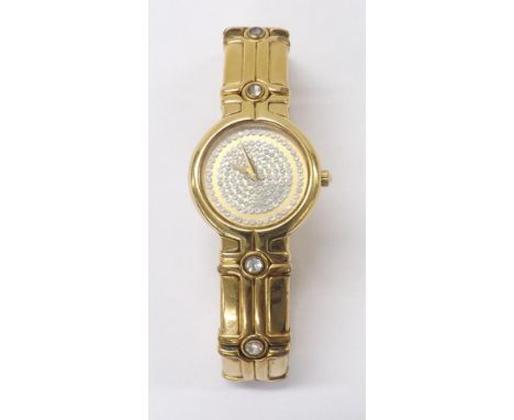 Raymond Weil 18k gold plated lady's bracelet watch, ref. 3745, quartz, 23mm (PWUHQQ)  . Condition Report: . Movement - curren