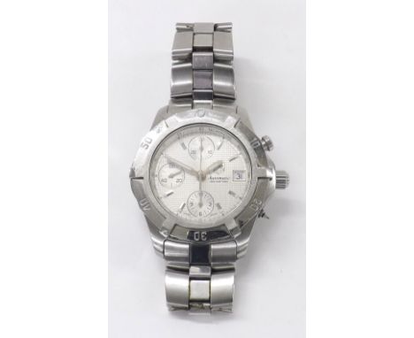 Tag Heuer automatic chronograph stainless steel gentleman's bracelet watch, ref. CN2110-0, serial no. DD6085, 42mm (missing c