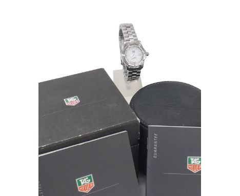 Tag Heuer 2000 Series Professional 200m stainless steel lady's bracelet watch, ref. WK1311-0, no. PT2793, white dial with Ara