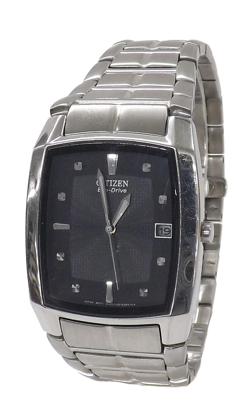 citizen eco drive rectangular
