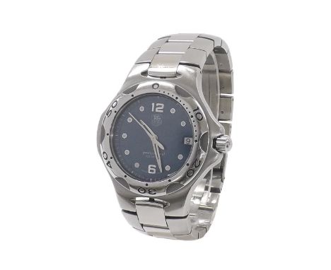 Tag Heuer Kirium Professional 200m stainless steel gentleman's bracelet watch, ref. WL111F, no. TA9309, blue dial with Arabic