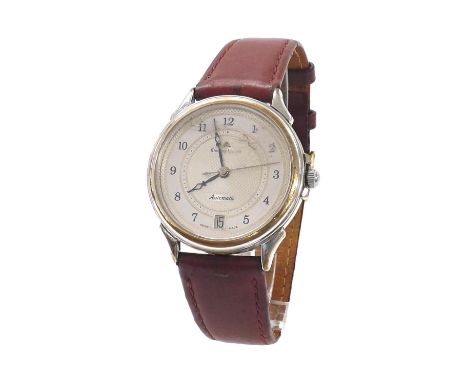 Maurice Lacroix automatic stainless steel gentleman's wristwatch, ref. 1072, no. 68639, leather strap, ETA 2824-2 25 jewel mo