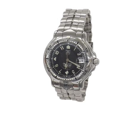 Tag Heuer Chronometer 6000 Series automatic stainless steel gentleman's bracelet watch, ref. WH5114-KI, no. 102288, 41mm (358