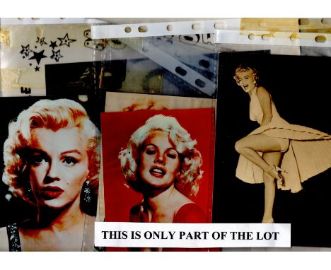 Film Star photos, mainly vintage incl several Marilyn Monroe, large stills and promo photos -40 Reserve: &pound;18