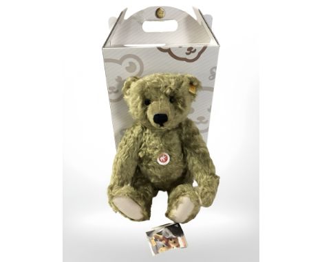 A Steiff Classic mohair teddy bear, No. 4810, boxed with tags.