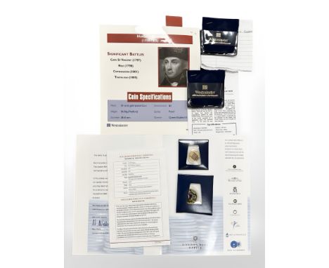 A group of commemorative editions : The Changing face of Britain's coinage golden edition penny,  2006 Portrait Diamond Weddi