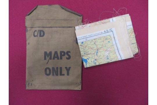 ww2 france amp germany silk escape map in case coloured silk
