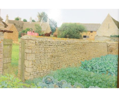 PETER HODSON 'The gate into the garden' Manor Farm, YarwellSigned lower rightExhibited Royal Academy Summer Exhibition 1980 (