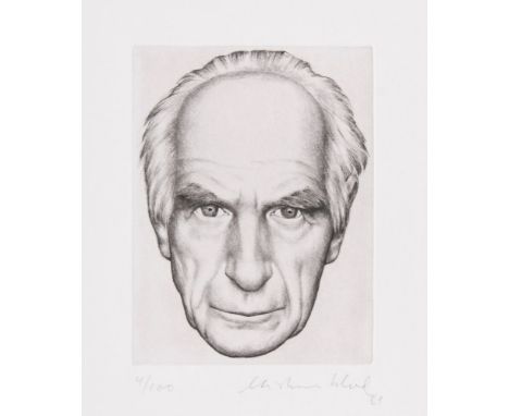   Christian Schad  (Miesbach 1894 - Stuttgart 1982)  Selbstportrait  Radierung, 17 x 13 cm, r. u. mit Bleistift sign. und dat