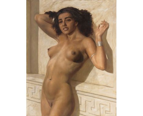   Marcel René von Herrfeldt  (Paris 1889 - München 1965)  In glühender Sonne  100 x 80 cm, r. u. sign. Herrfeldt. - Deutscher
