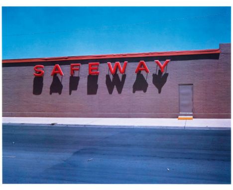   Wim Wenders  (Düsseldorf 1945)  Safeway  Fotografie, 33,5 x 41,5 cm, r. u. handsign. und dat. Wim Wenders 1983/89 sowie num