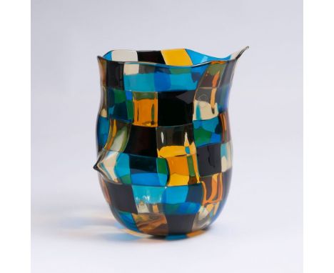   Fulvio Bianconi  (Padua 1915 - Mailand 1996)  Vase 'Pezzato' für Venini  Murano, Entwurf um 1951, Ausführung 2016. Modellnr