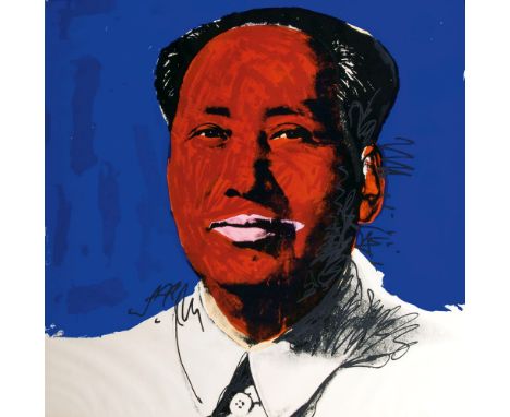   Andy Warhol  (Pittsburgh 1928 - New York 1987)  Mao  Farbsiebdruck, 91,4 x 91,4 cm, verso handsign. Andy Warhol und num. A.