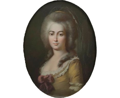   Maurice Quentin de la Tour  (Saint-Quentin 1704 - Saint-Quentin 1788), zugeschr.  Portrait der Mademoiselle Chateauroux  Pa