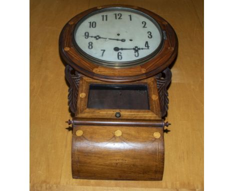 A walnut wall clock A/F