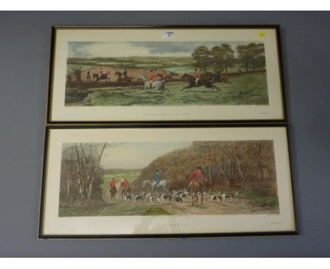 'From Scent to View' & 'Homewards', pair Arthur Ackermann republished colour prints after E A S Douglas 31cm x 73cm and two o