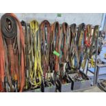 LOT OF ASSORTED LIFTING STRAPS